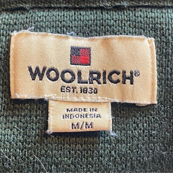 Woolrich Green 1/4 Zip Fleece Pullover Size Large - Picture 3 of 11